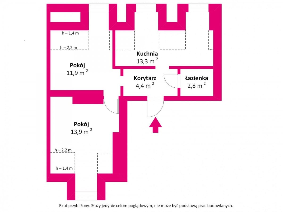 Mieszkanie 2 pokojowe na Sprzedaż