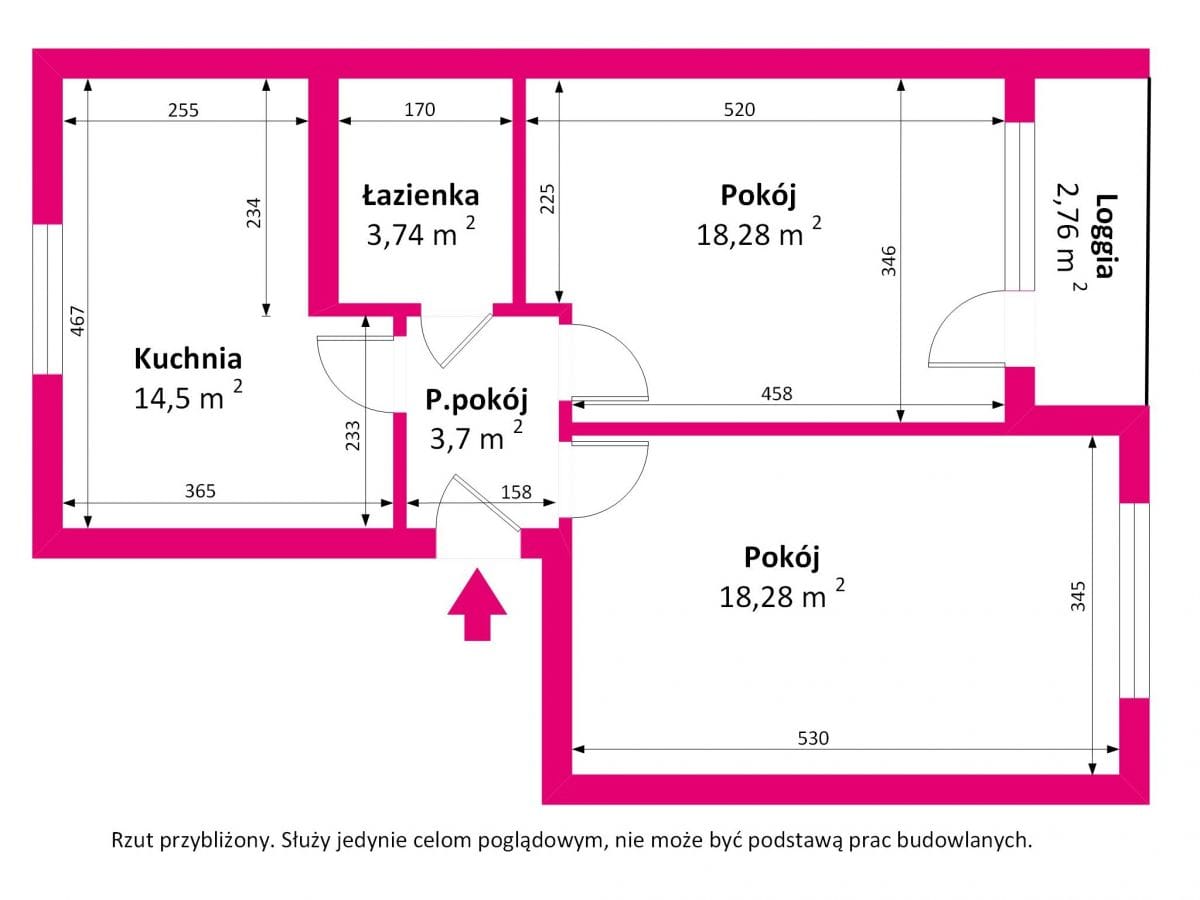 Mieszkanie 2 pokojowe na Sprzedaż