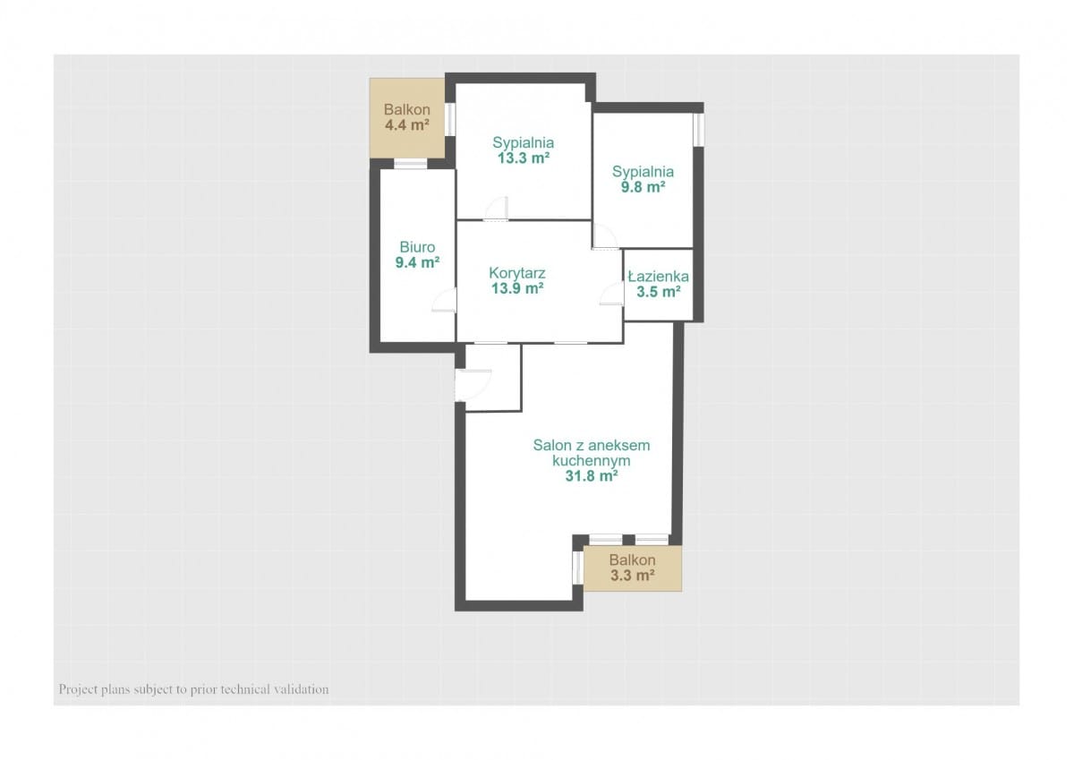 Mieszkanie 4 pokojowe na Sprzedaż