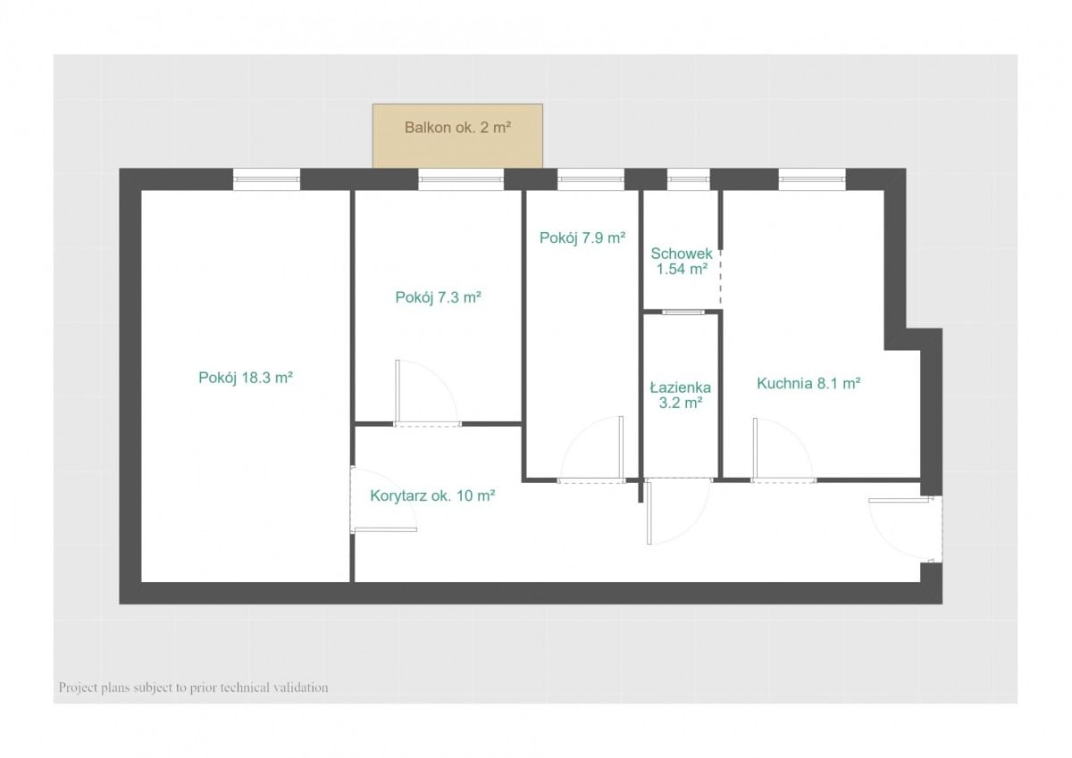 Mieszkanie 3 pokojowe na Sprzedaż