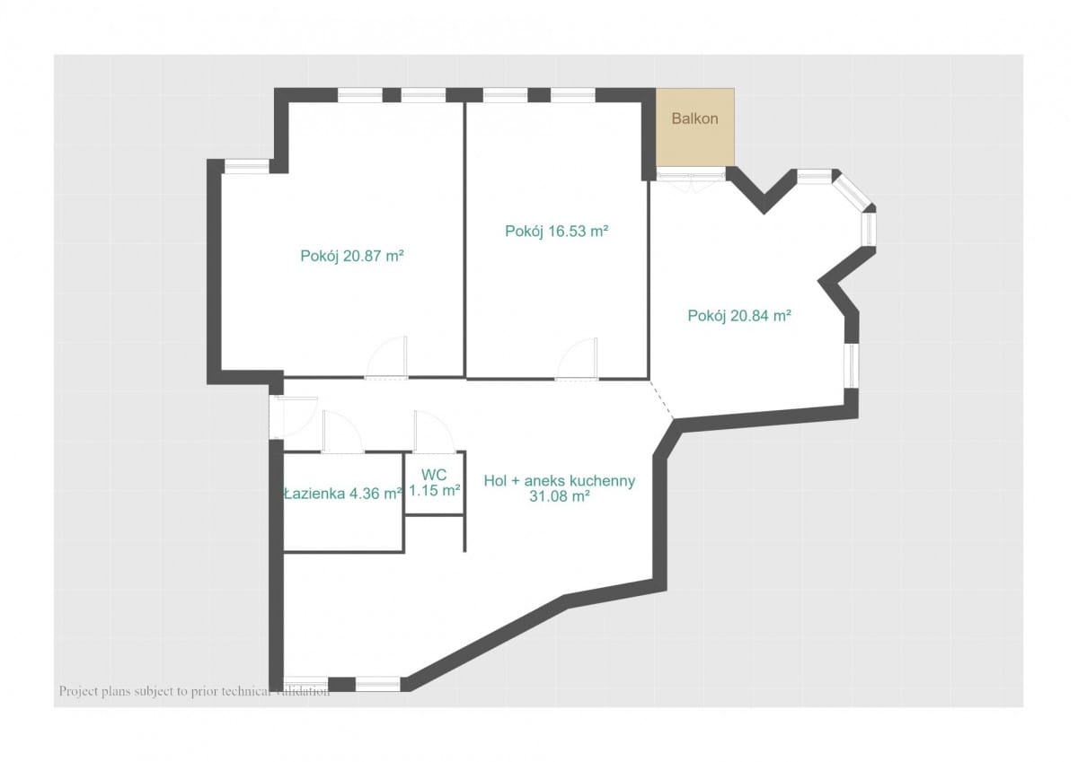 Mieszkanie 3 pokojowe na Sprzedaż