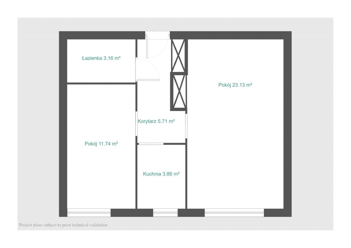 Mieszkanie 2 pokojowe na Sprzedaż