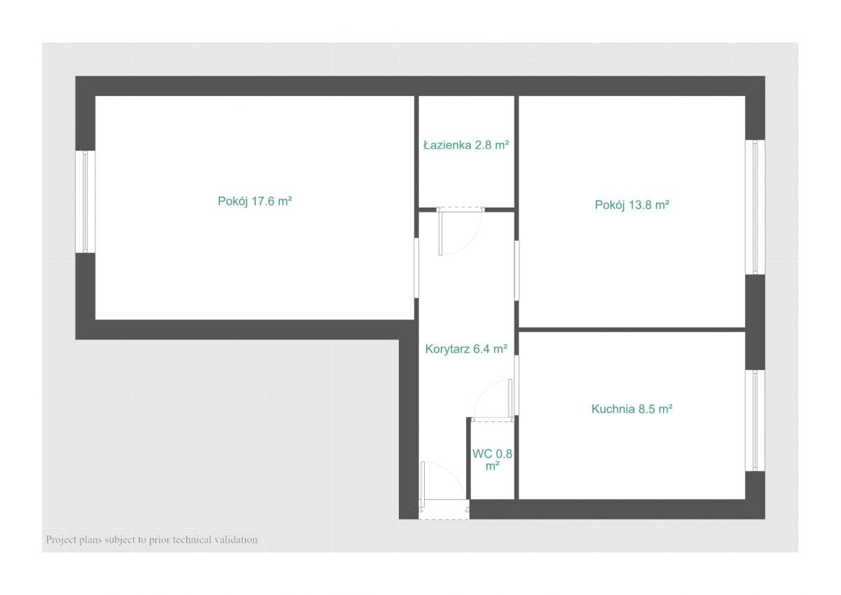 Mieszkanie 2 pokojowe na Sprzedaż