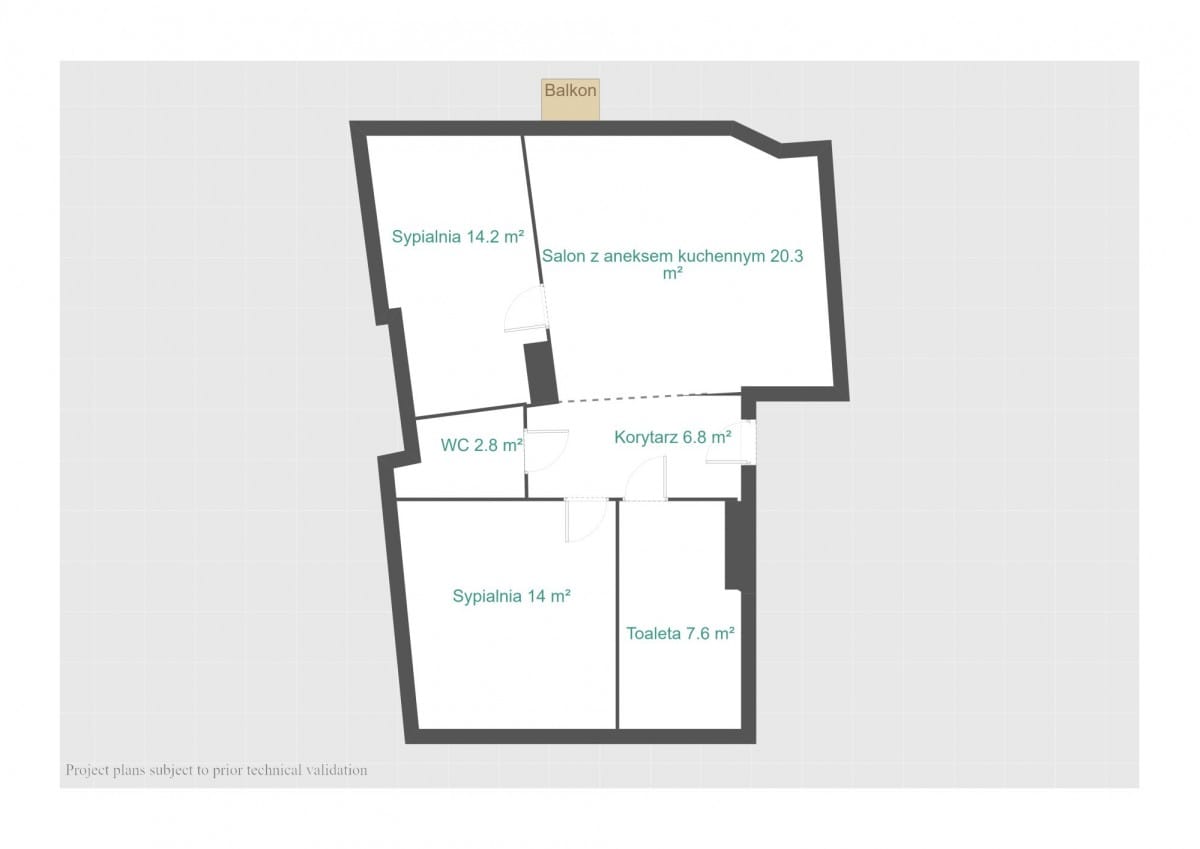 Mieszkanie 3 pokojowe na Sprzedaż