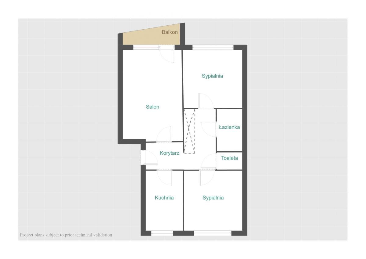 Mieszkanie 3 pokojowe na Sprzedaż
