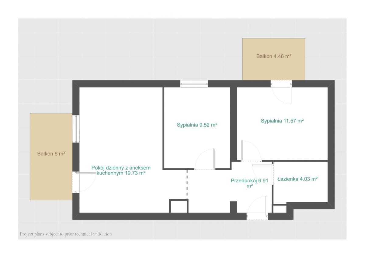 Mieszkanie 3 pokojowe na Wynajem