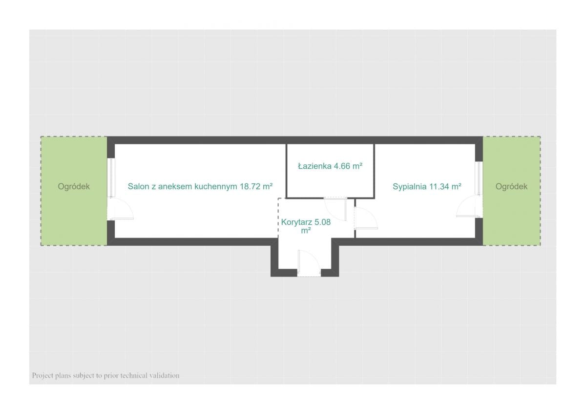 Mieszkanie 2 pokojowe na Sprzedaż