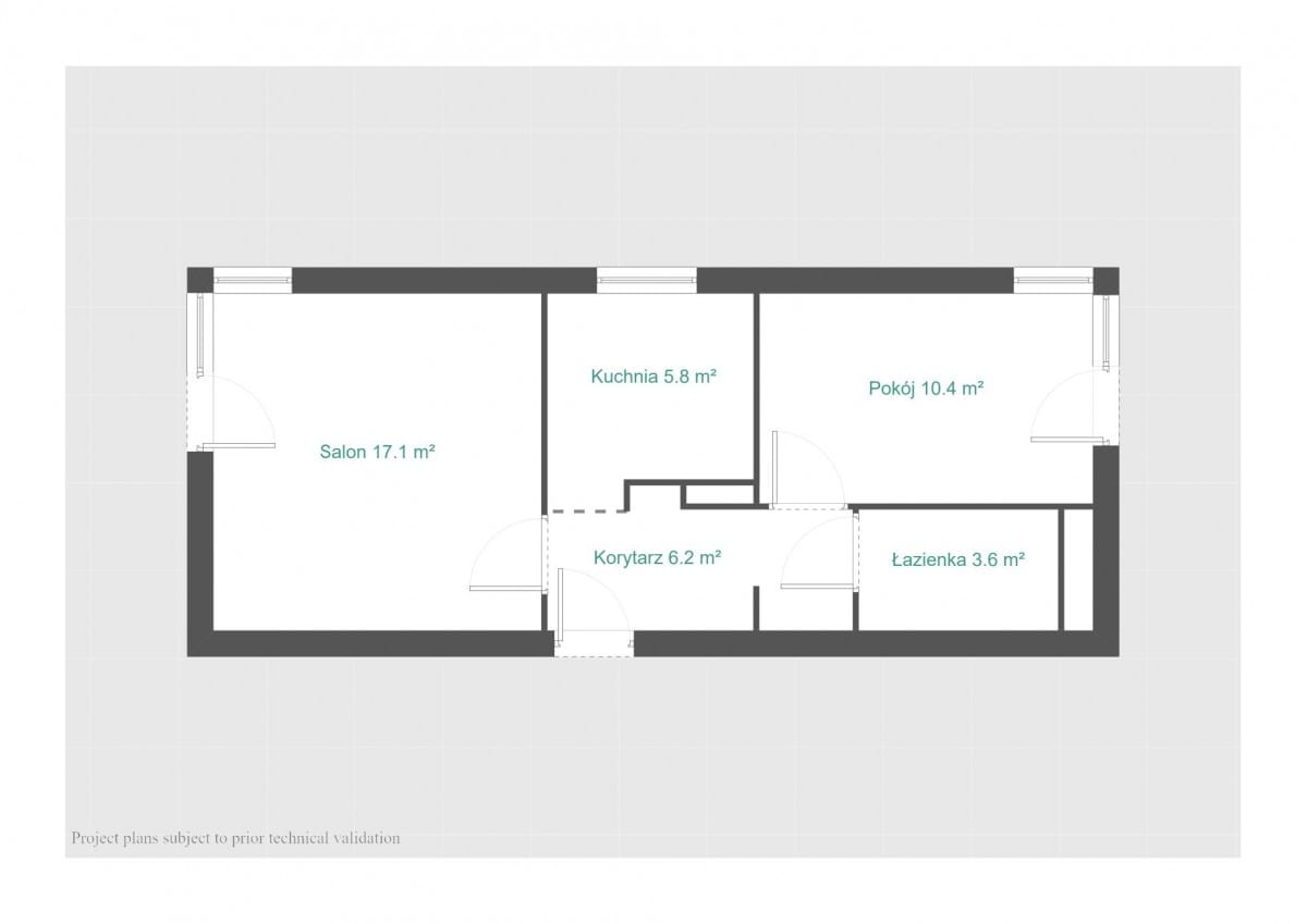 Mieszkanie 2 pokojowe na Sprzedaż
