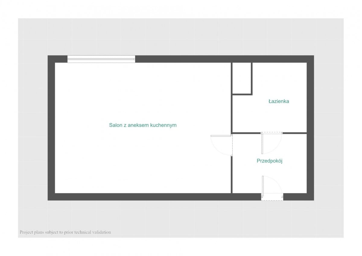 Mieszkanie 1 pokojowe na Sprzedaż