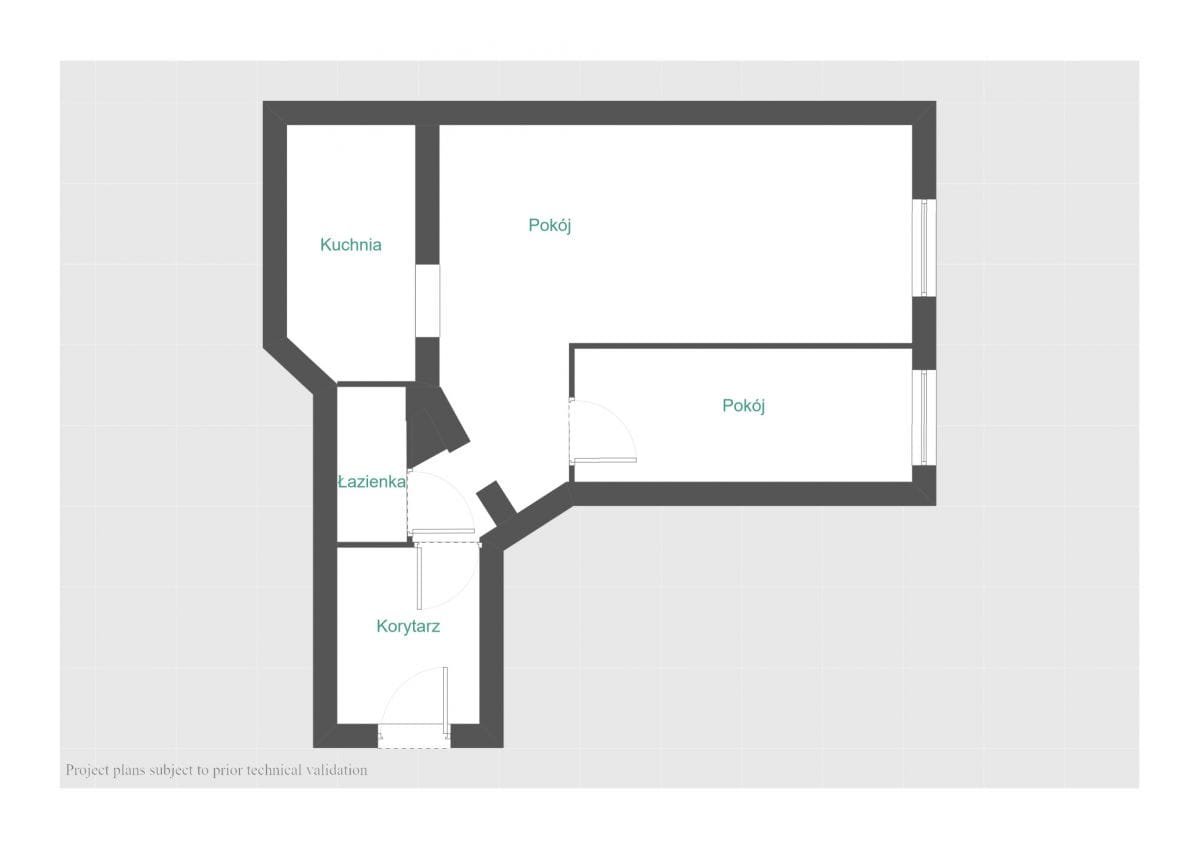 Mieszkanie 2 pokojowe na Sprzedaż