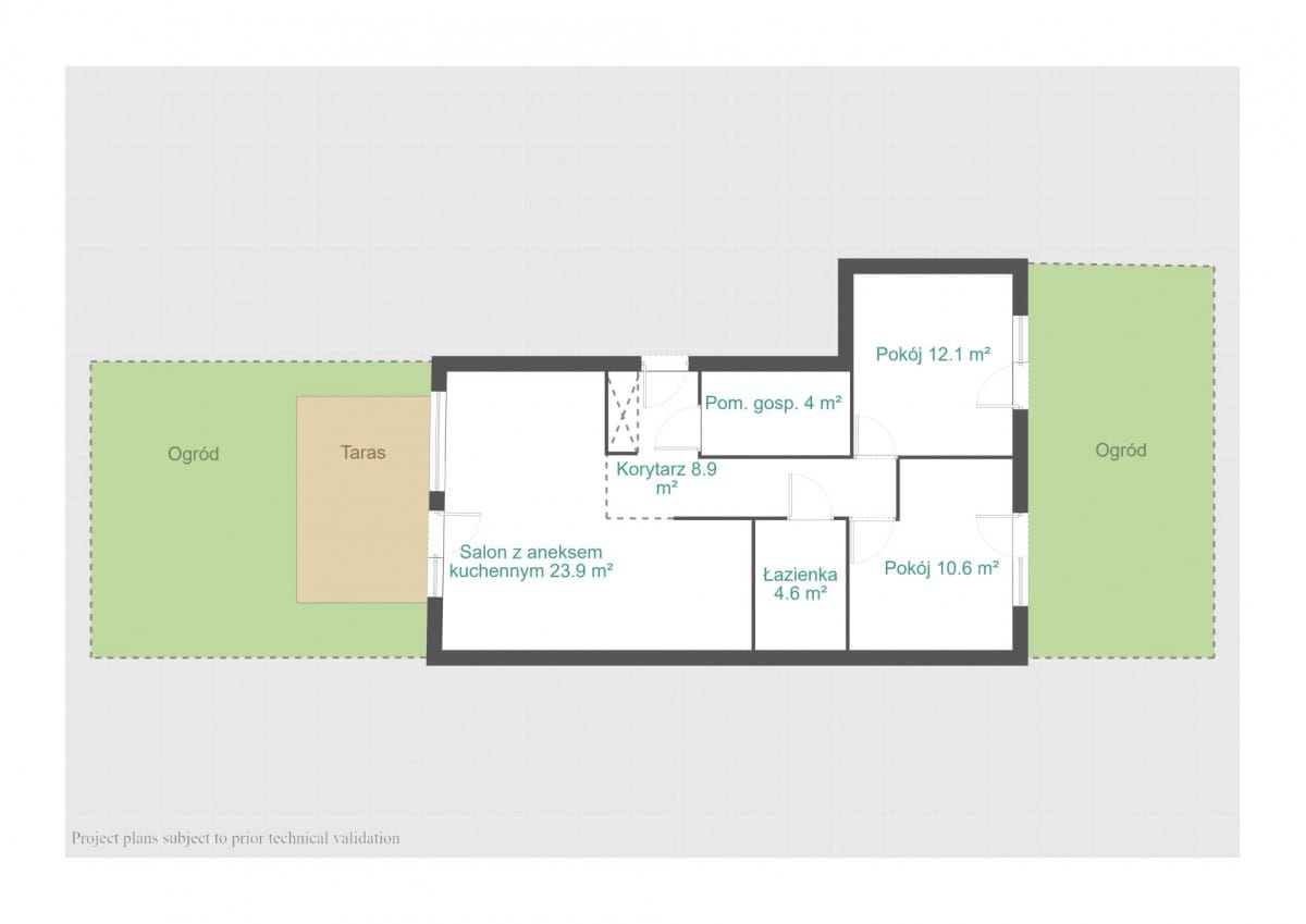 Mieszkanie 3 pokojowe na Sprzedaż