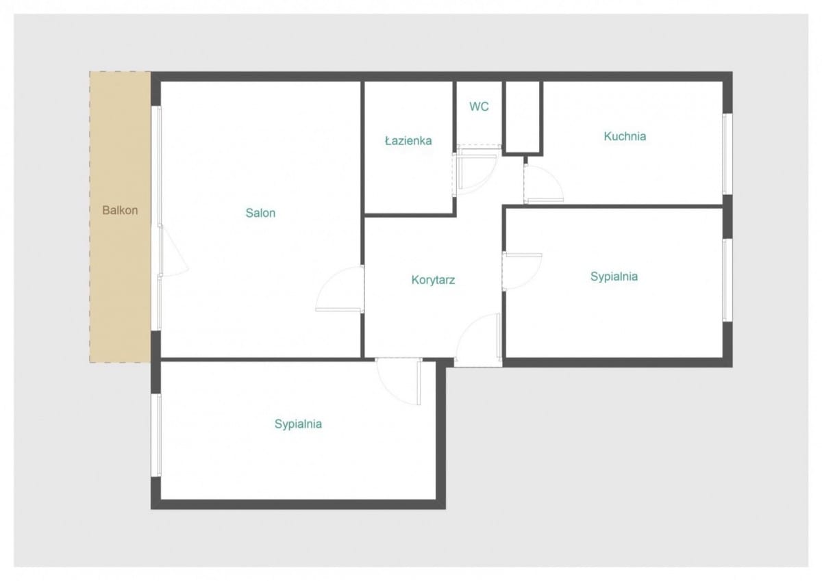 Mieszkanie 3 pokojowe na Sprzedaż