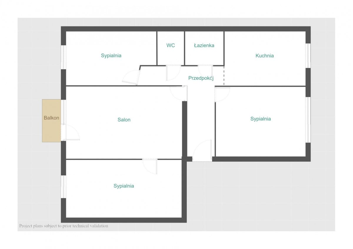 Mieszkanie 4 pokojowe na Sprzedaż