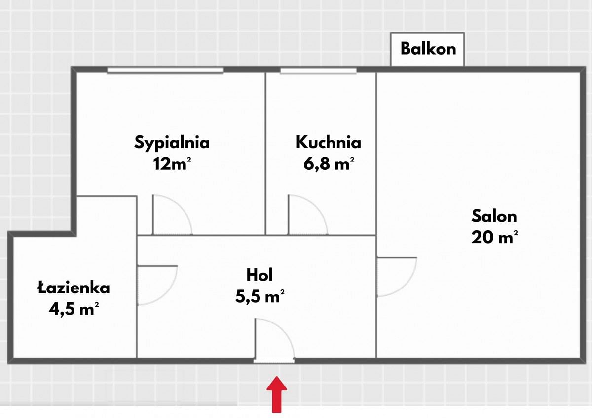 Mieszkanie 2 pokojowe na Sprzedaż