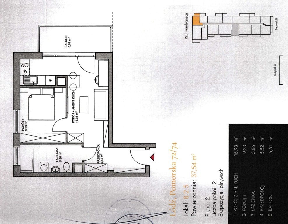 Mieszkanie 2 pokojowe na Sprzedaż