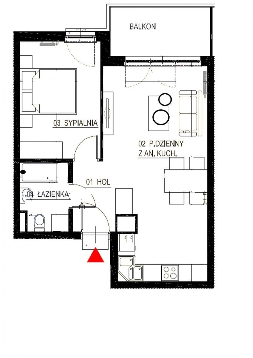 Mieszkanie 2 pokojowe na Wynajem