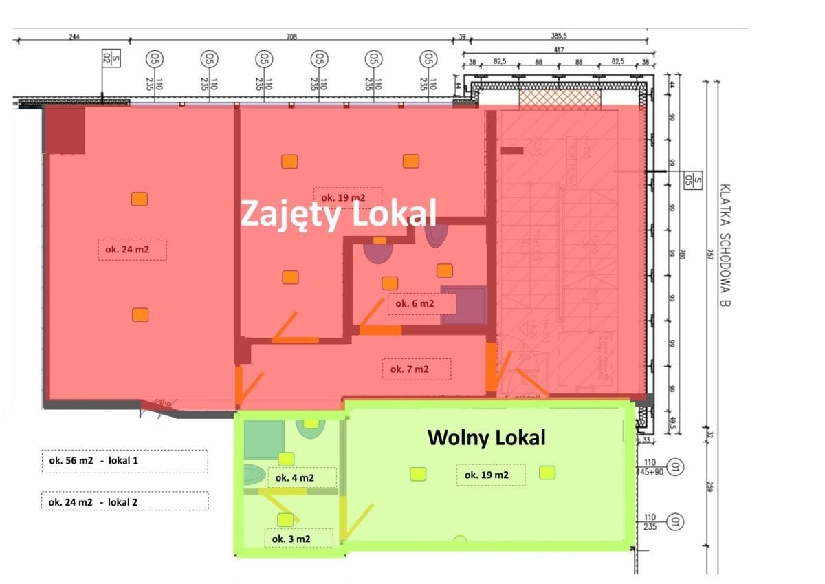 Lokal użytkowy  pokojowe na Wynajem