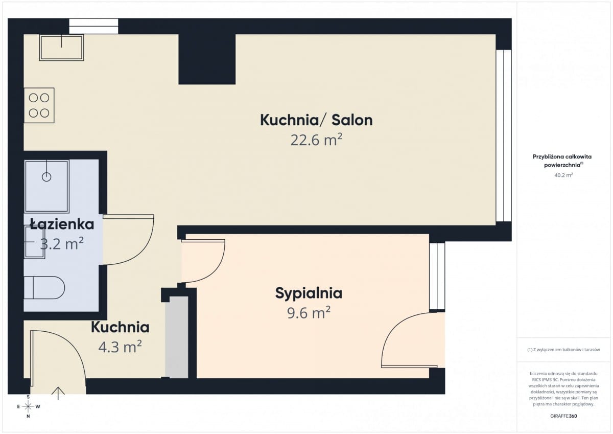 Mieszkanie 2 pokojowe na Wynajem