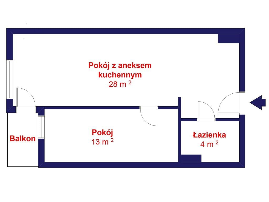 Mieszkanie 2 pokojowe na Wynajem