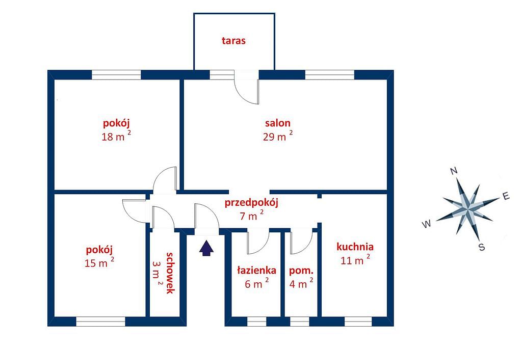 Mieszkanie 3 pokojowe na Sprzedaż