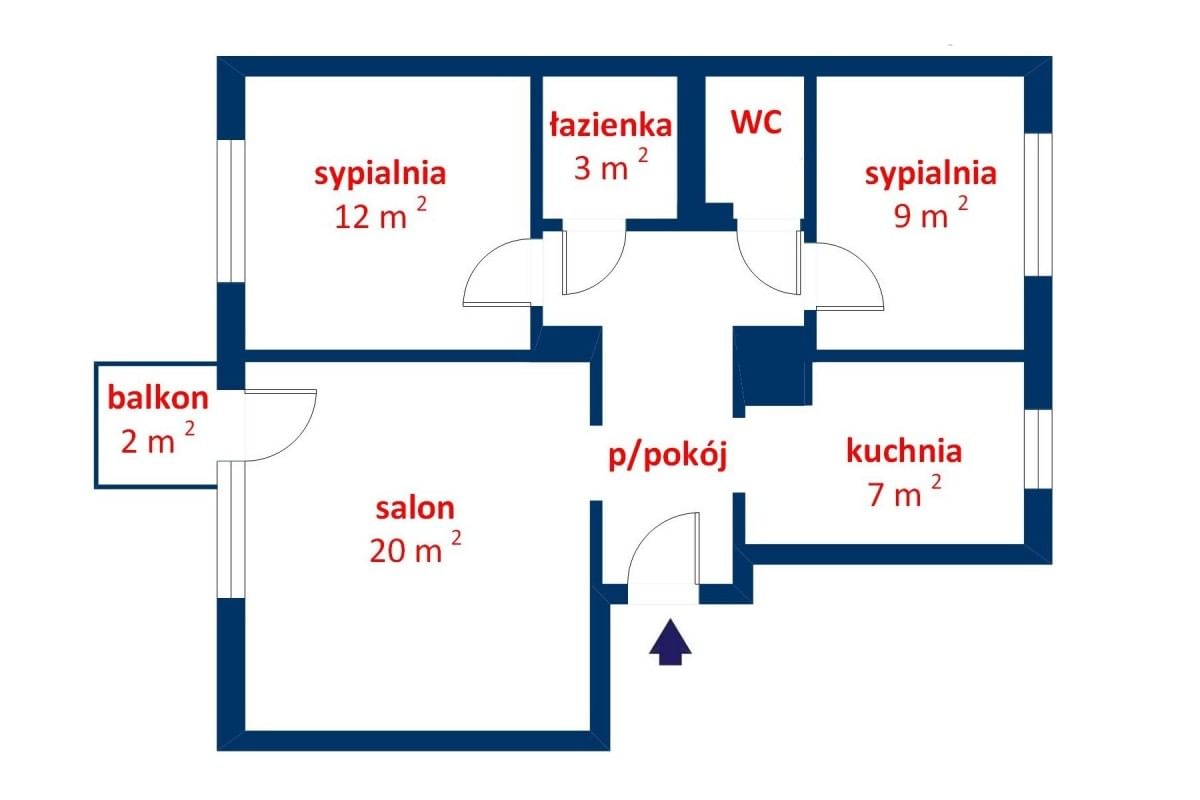 Mieszkanie 3 pokojowe na Sprzedaż