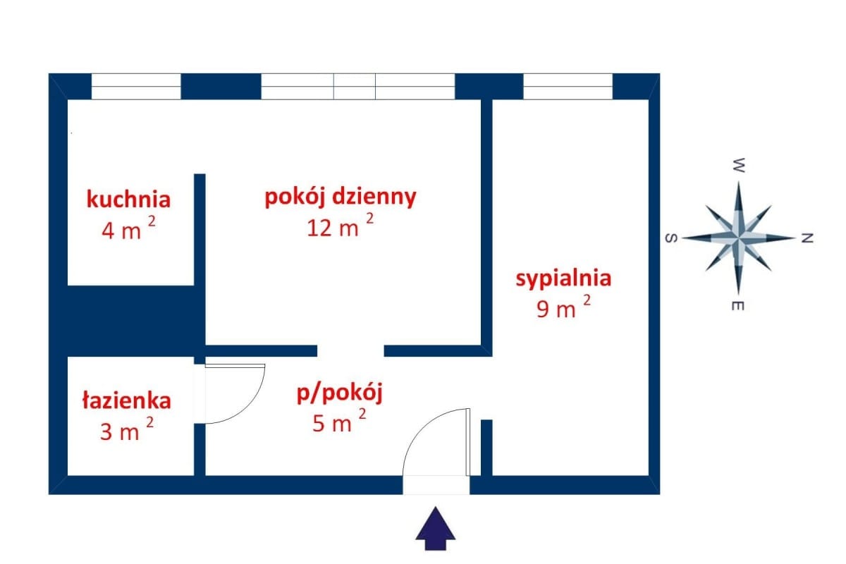 Mieszkanie 2 pokojowe na Sprzedaż