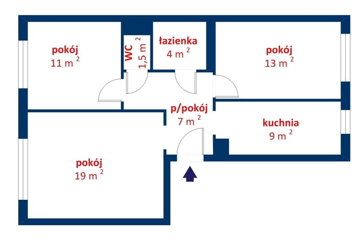 Mieszkanie 3 pokojowe na Wynajem