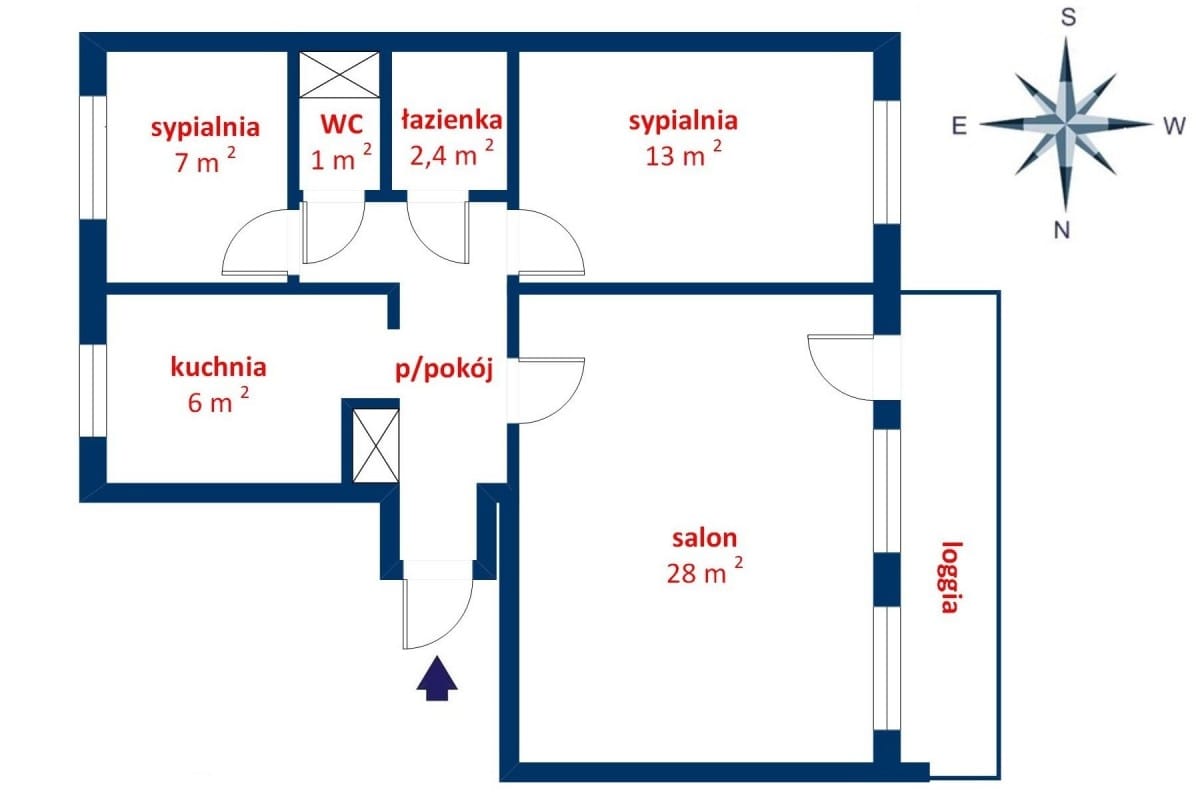 Mieszkanie 3 pokojowe na Sprzedaż