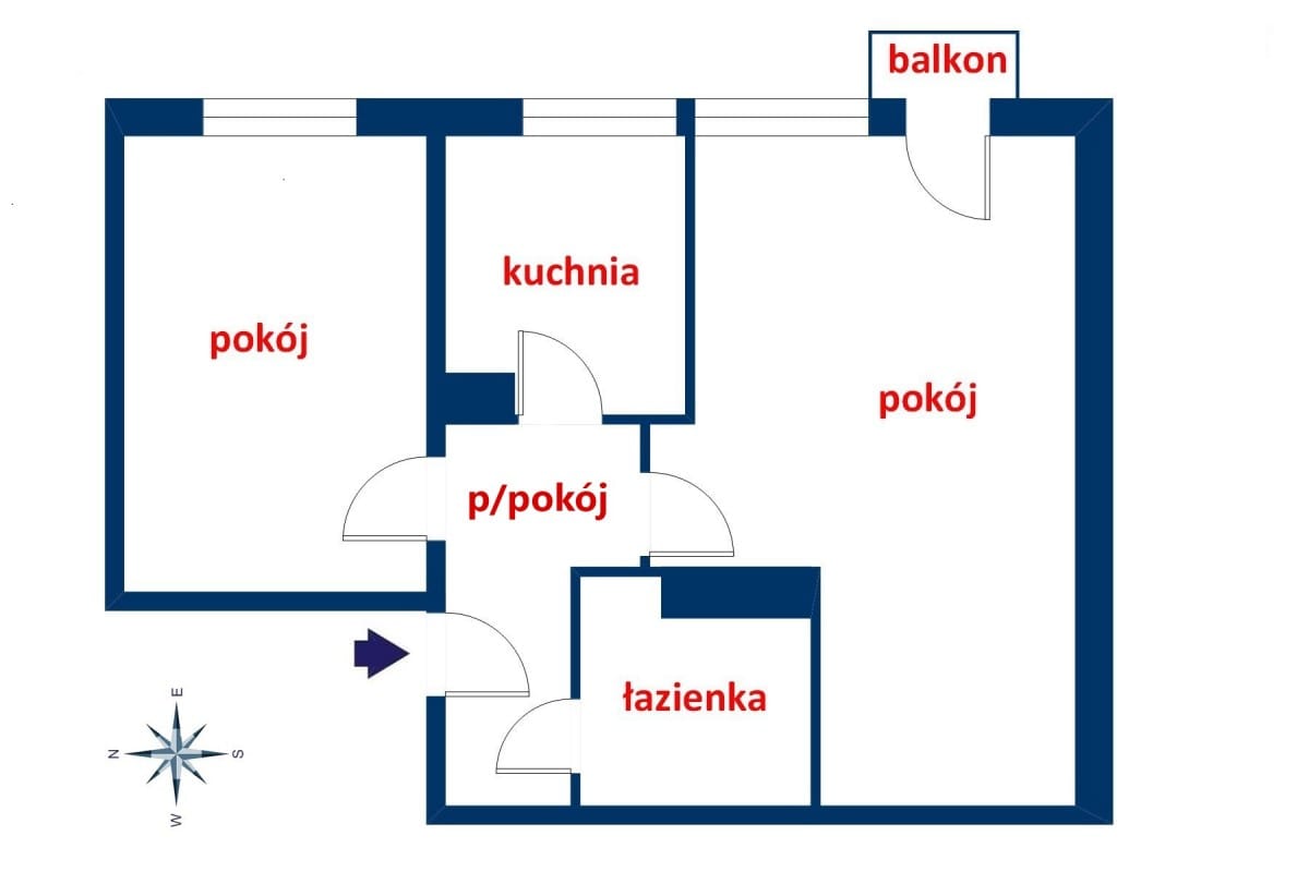 Mieszkanie 2 pokojowe na Sprzedaż