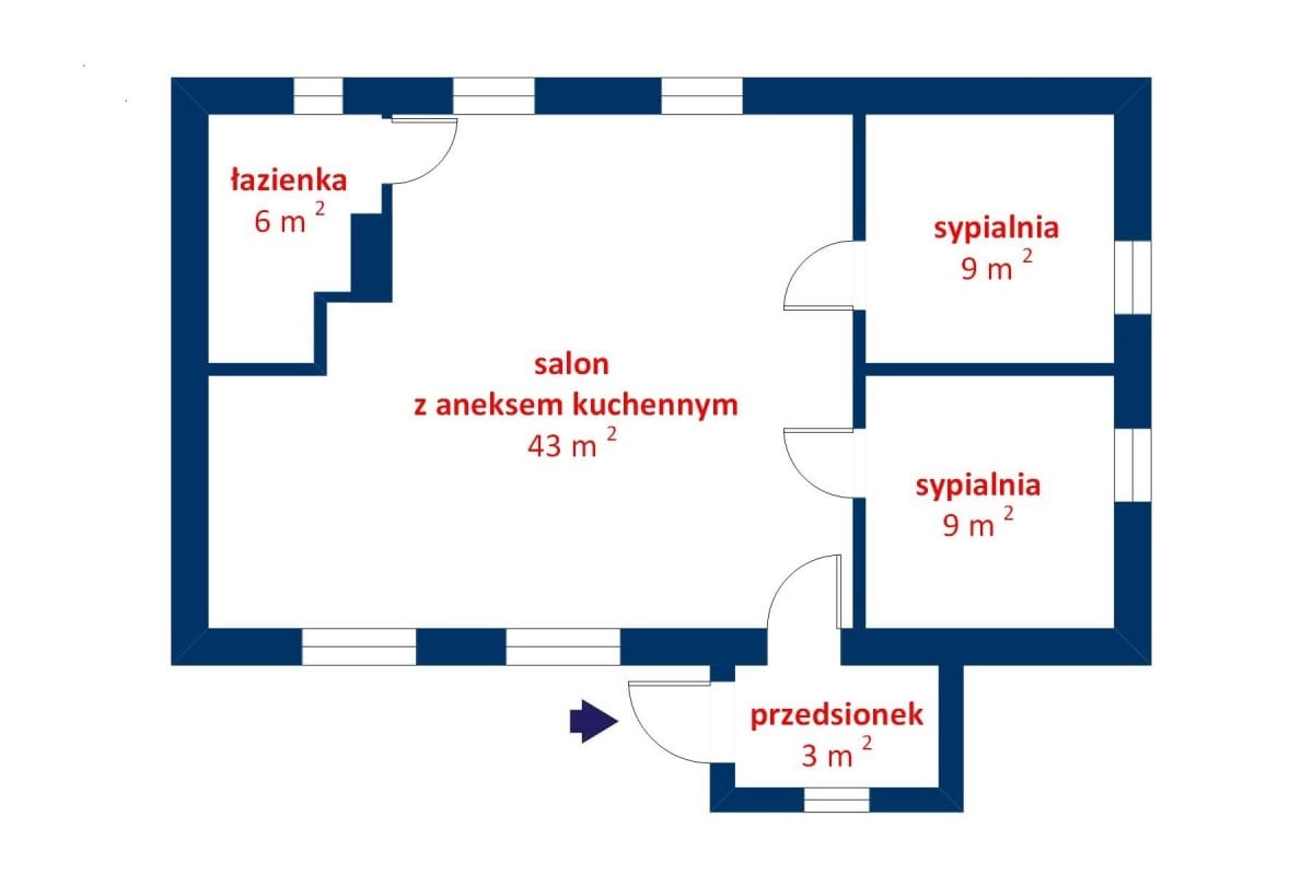 Dom 3 pokojowe na Sprzedaż