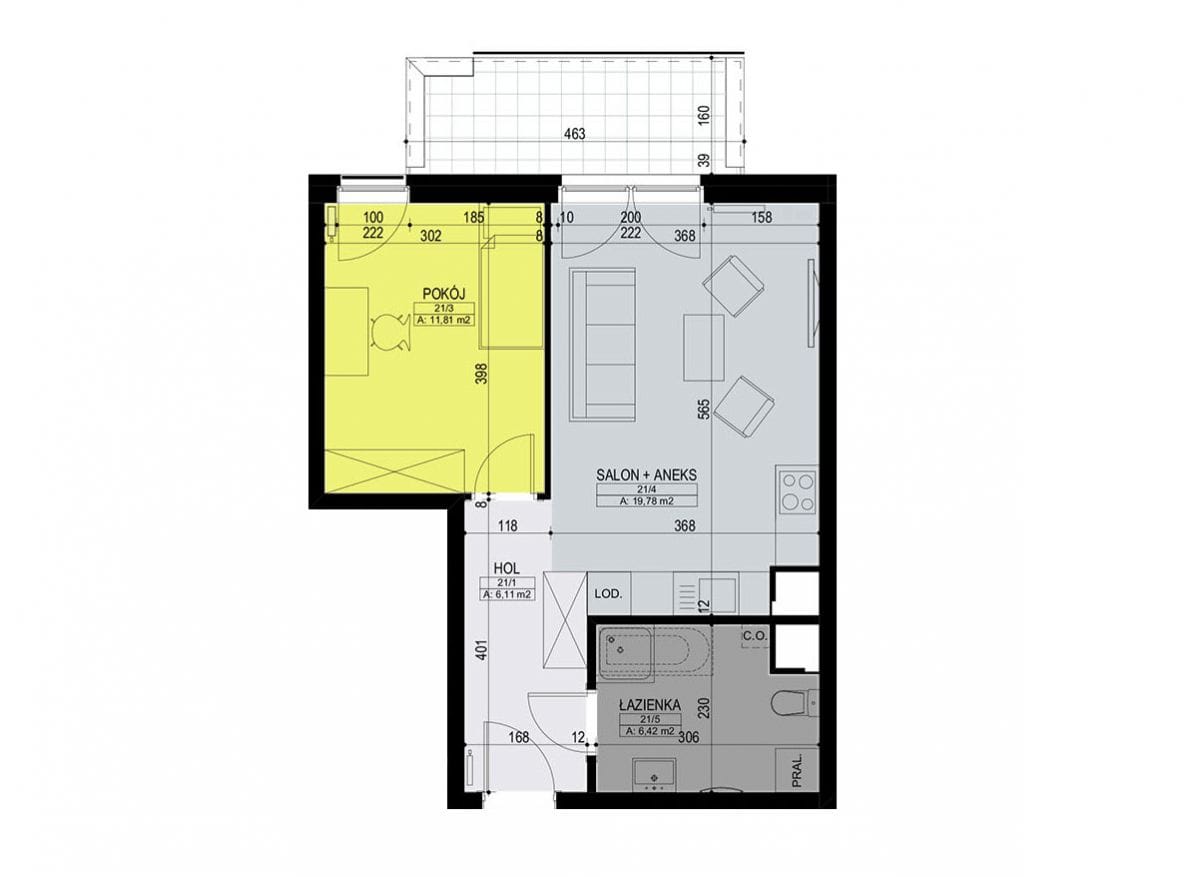 Mieszkanie 2 pokojowe na Sprzedaż