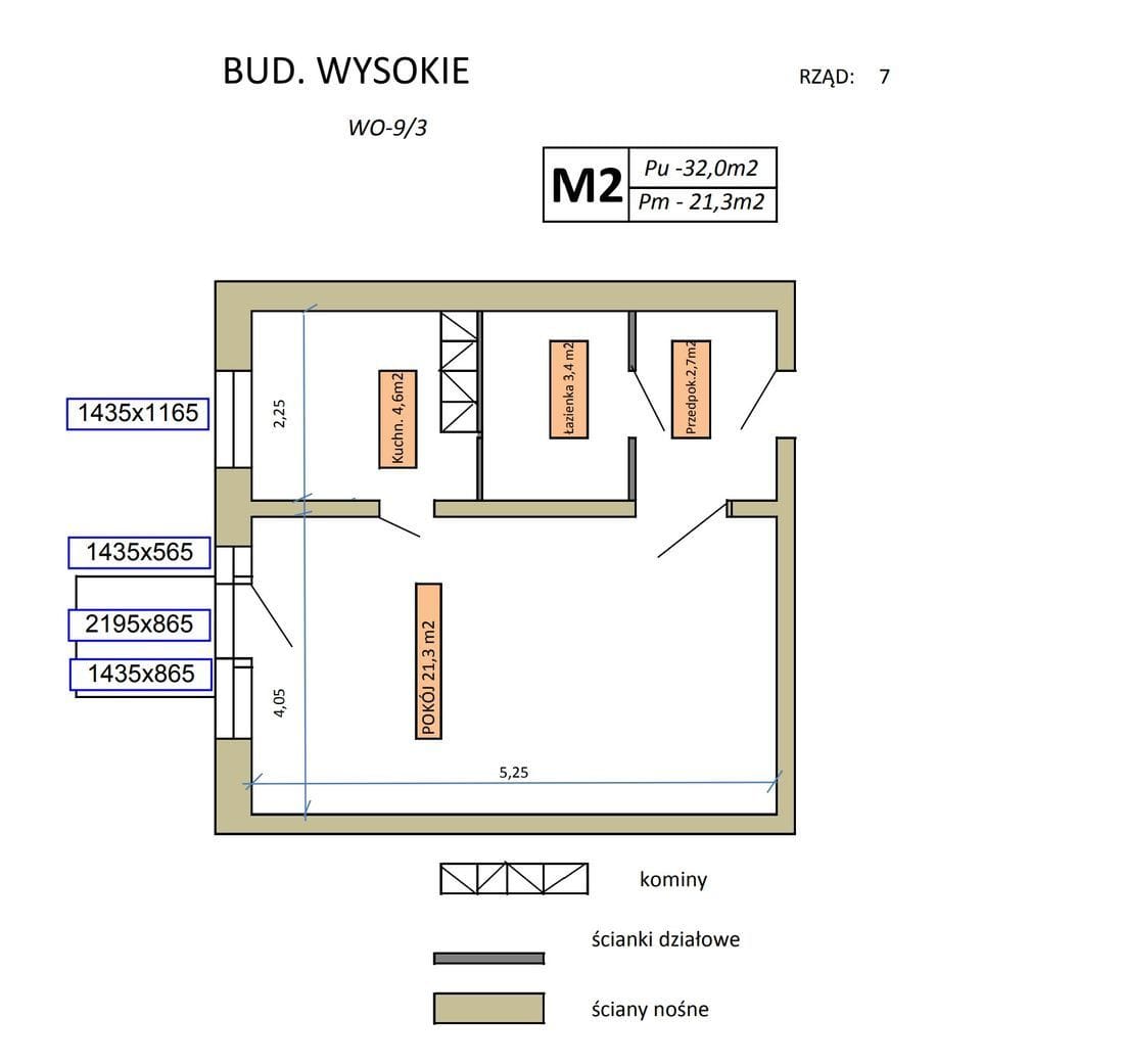 Mieszkanie 1 pokojowe na Sprzedaż