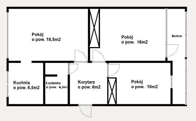 Mieszkanie 3 pokojowe na Sprzedaż