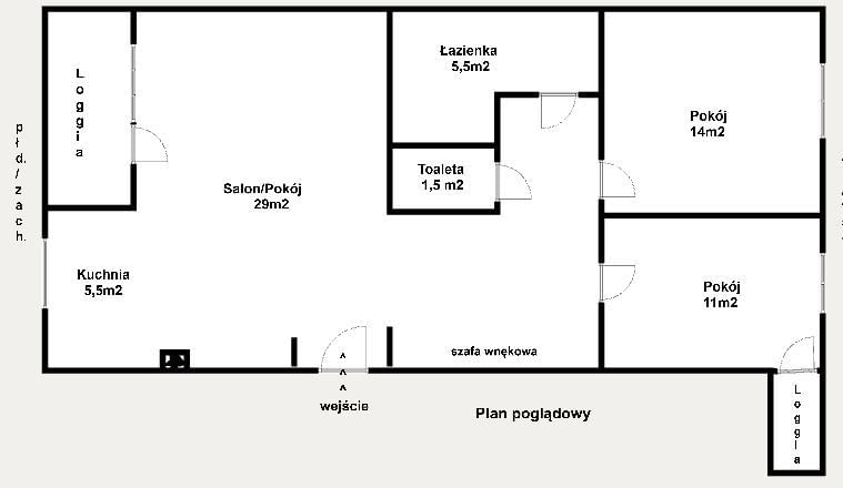 Mieszkanie 3 pokojowe na Sprzedaż