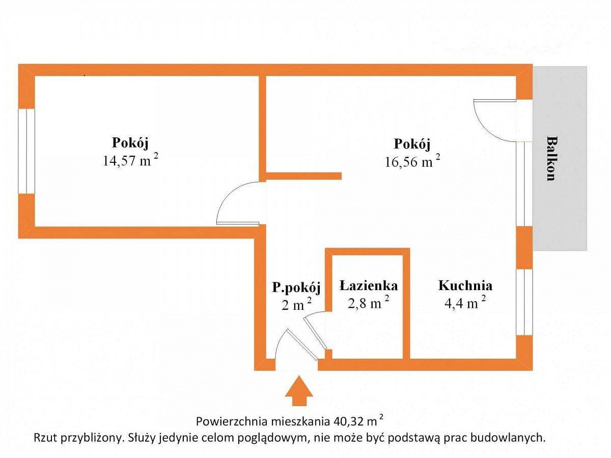 Mieszkanie 2 pokojowe na Sprzedaż