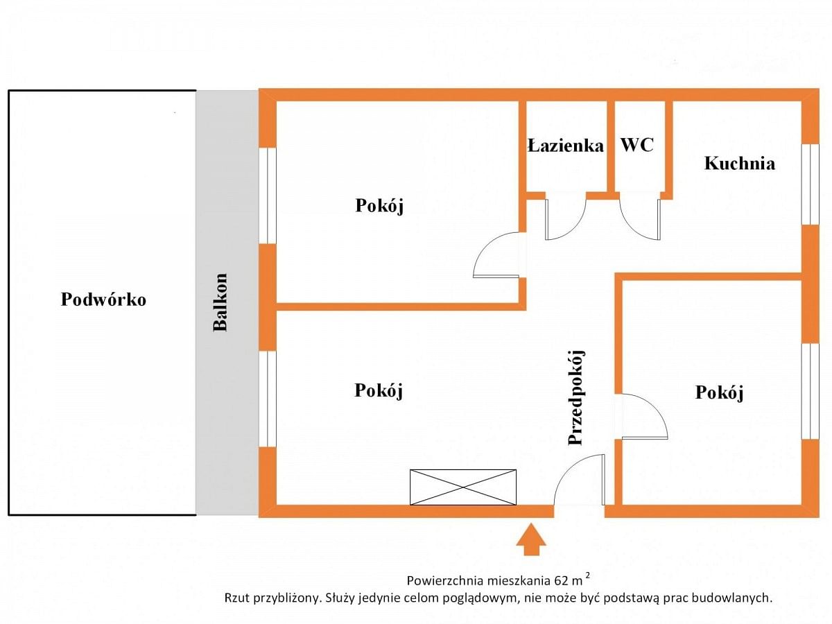 Mieszkanie 3 pokojowe na Sprzedaż