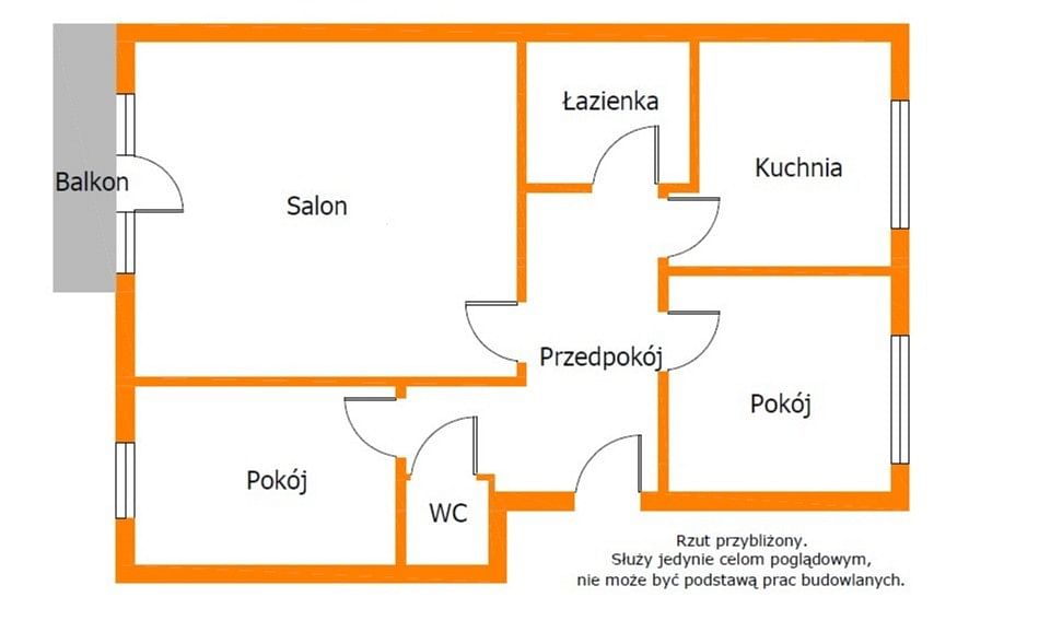 Mieszkanie 3 pokojowe na Sprzedaż