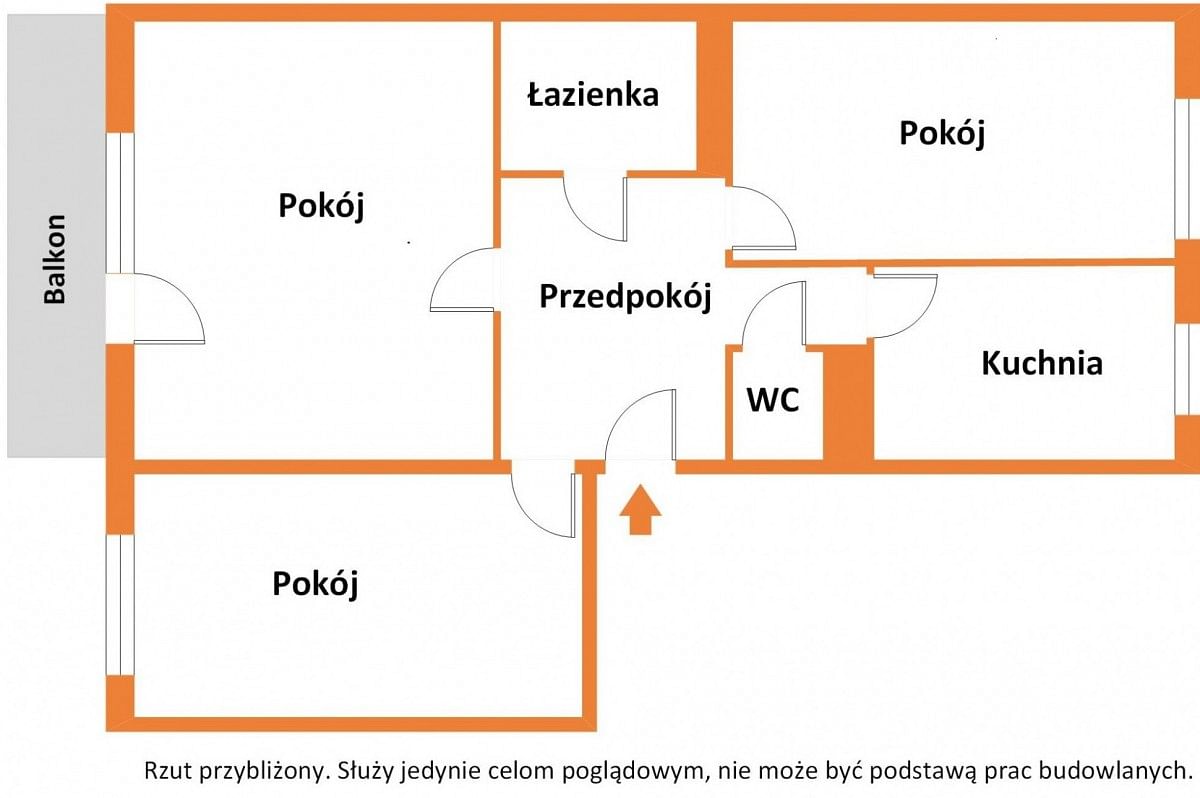 Mieszkanie 3 pokojowe na Sprzedaż