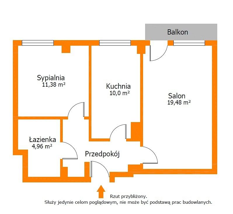 Mieszkanie 2 pokojowe na Sprzedaż