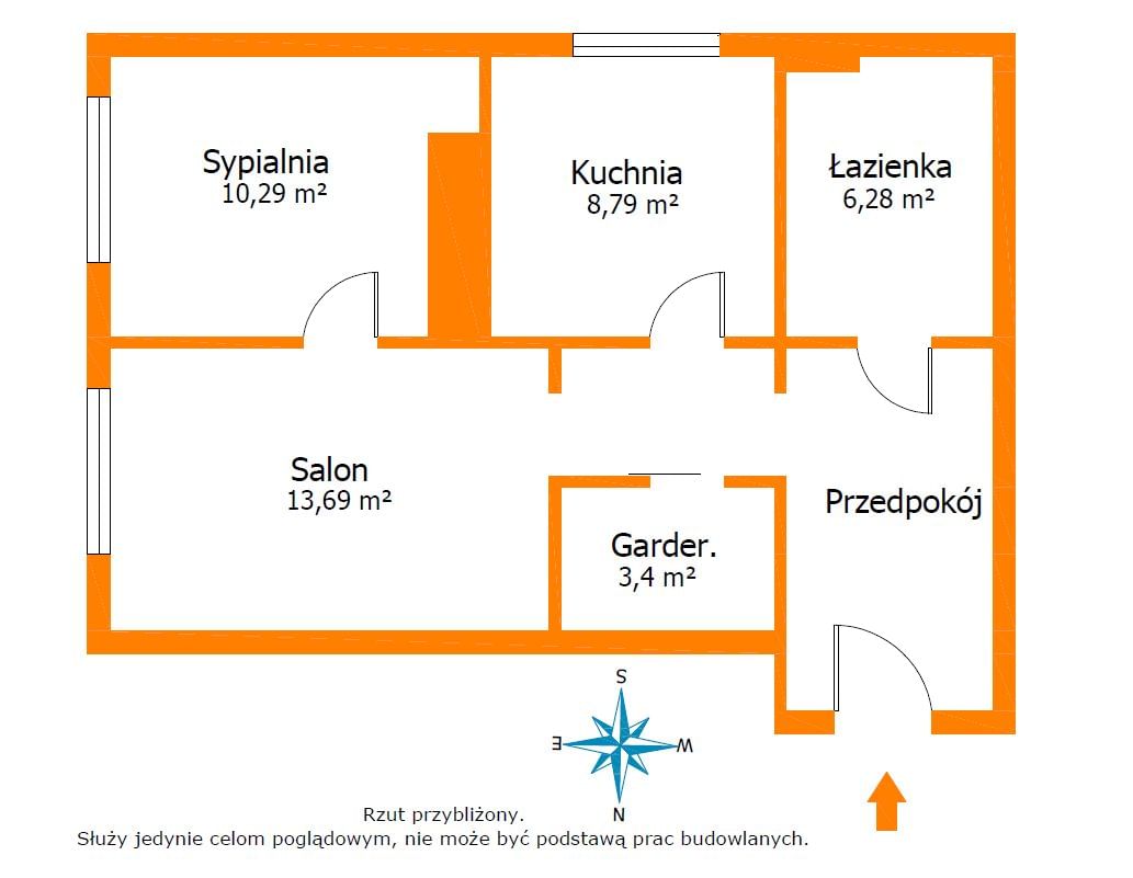 Mieszkanie 2 pokojowe na Sprzedaż