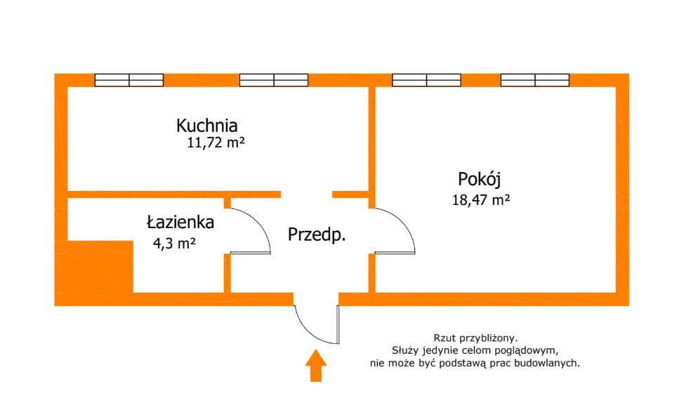 Mieszkanie 1 pokojowe na Sprzedaż