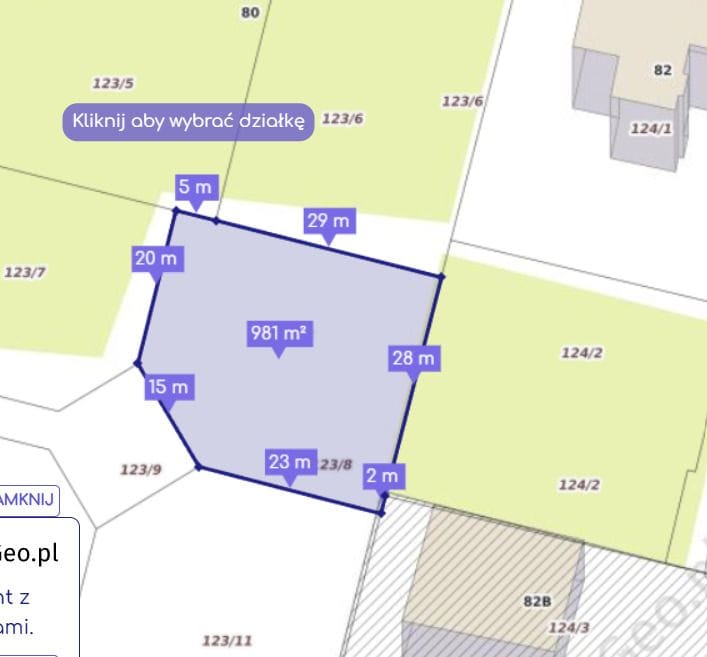 Działka  pokojowe na Sprzedaż