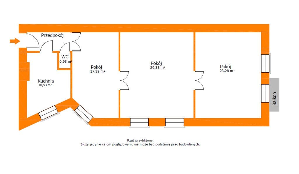 Mieszkanie 3 pokojowe na Sprzedaż