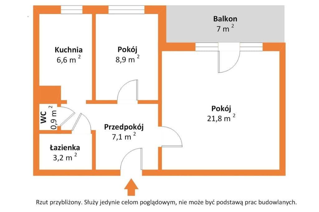 Mieszkanie 2 pokojowe na Sprzedaż