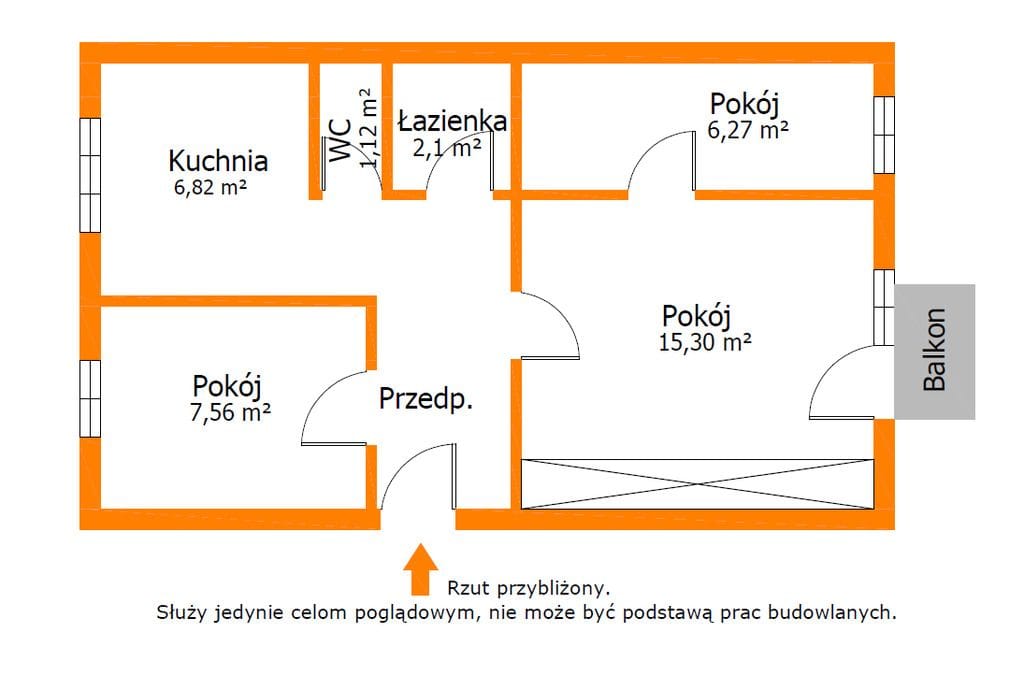Mieszkanie 3 pokojowe na Sprzedaż