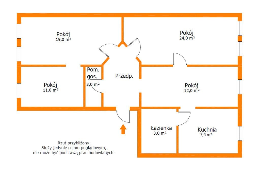 Mieszkanie 4 pokojowe na Sprzedaż