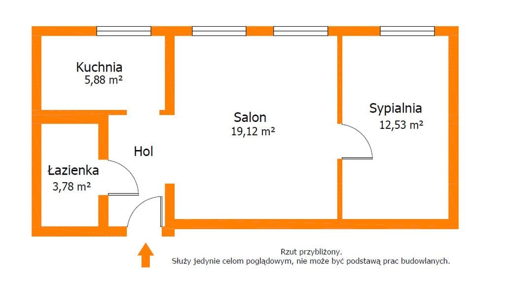 Mieszkanie 2 pokojowe na Sprzedaż