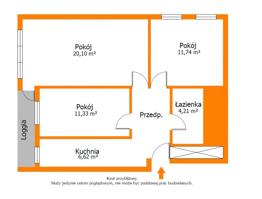 Mieszkanie 3 pokojowe na Sprzedaż