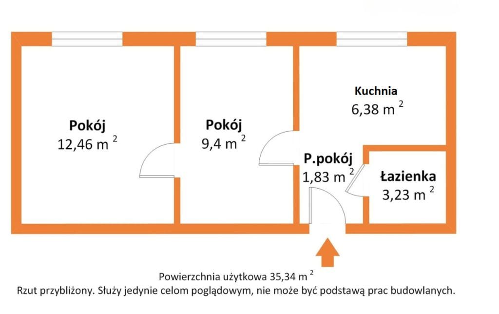 Mieszkanie 2 pokojowe na Sprzedaż