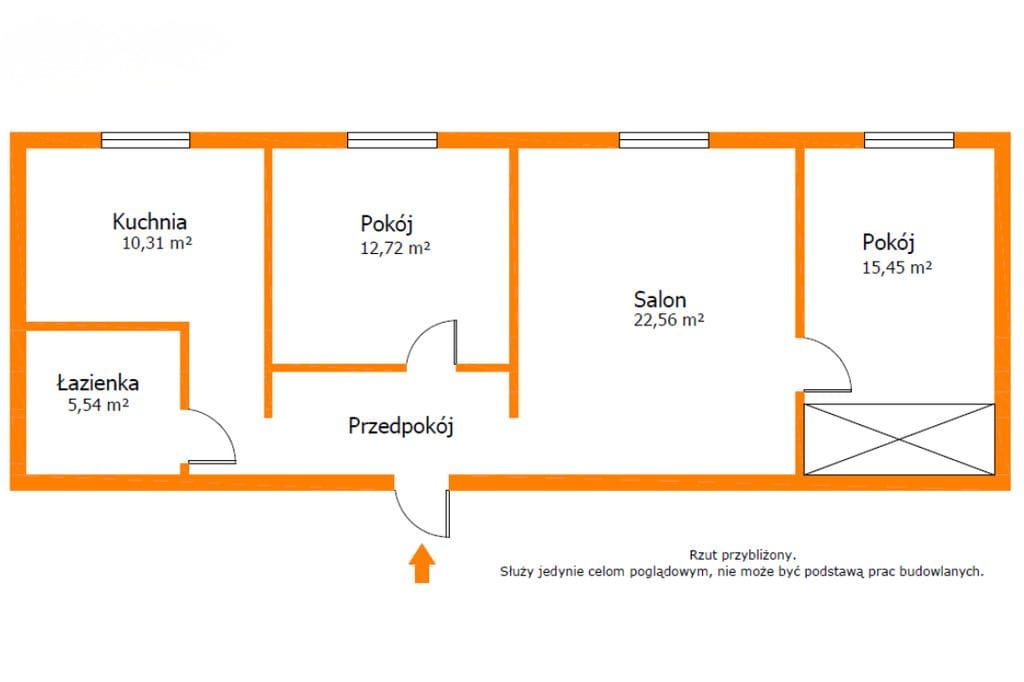 Mieszkanie 3 pokojowe na Sprzedaż